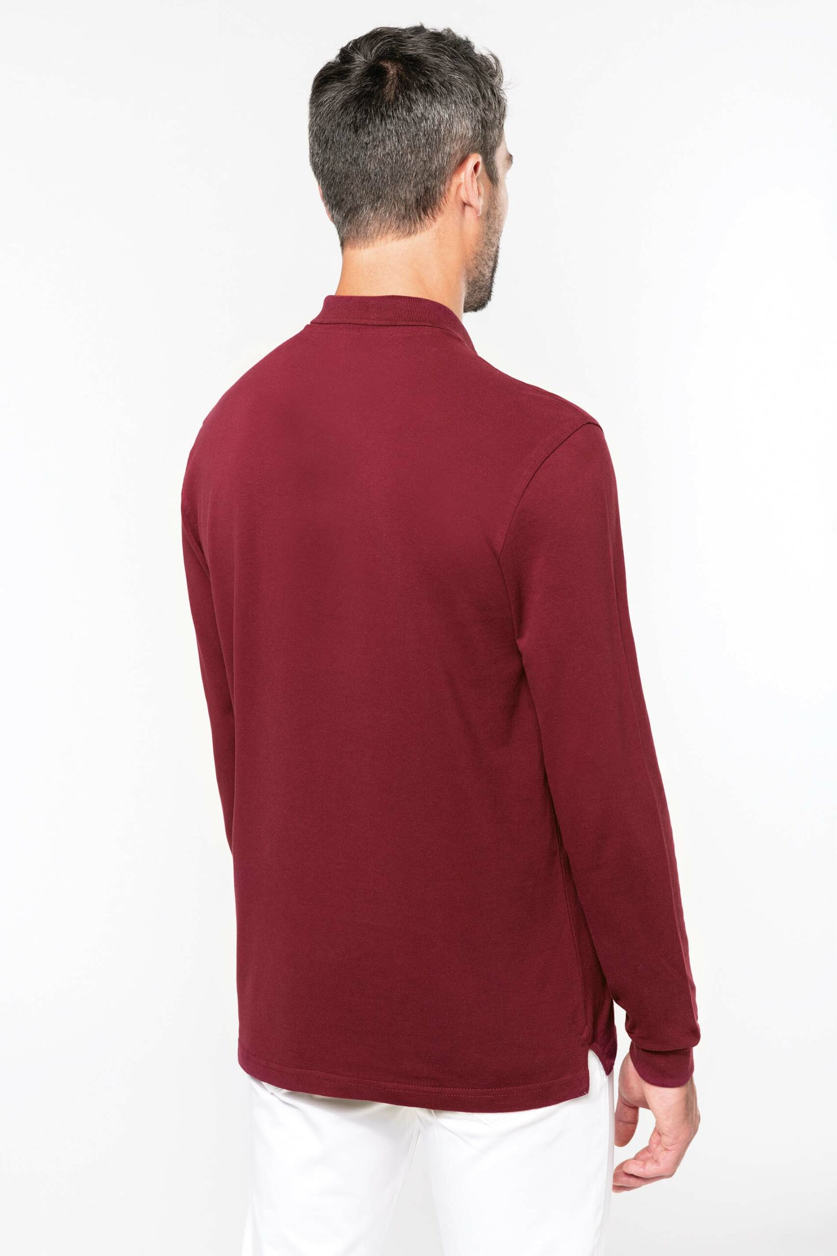 Men's long-sleeved polo shirt - Image 7