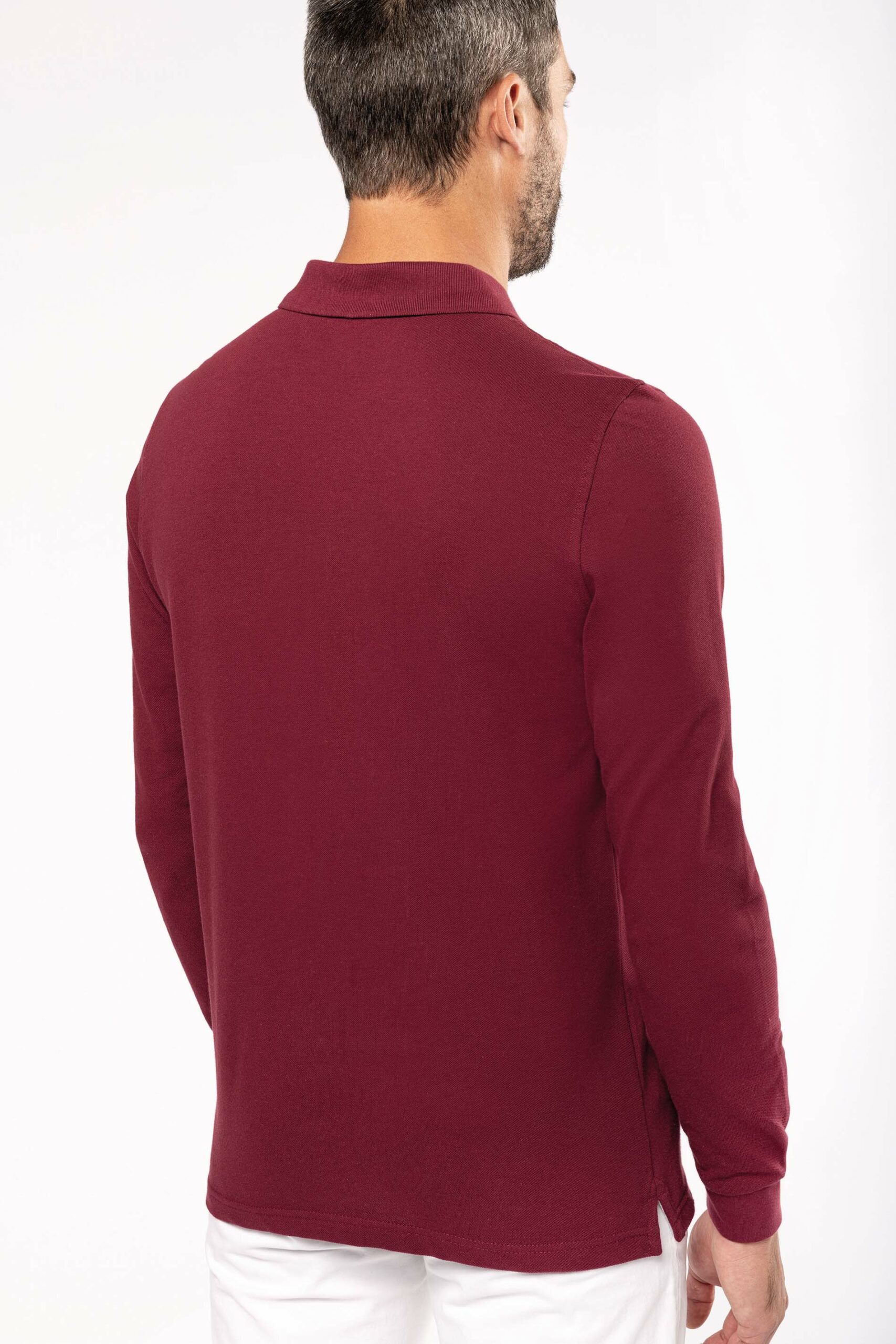 Men's long-sleeved polo shirt - Image 12