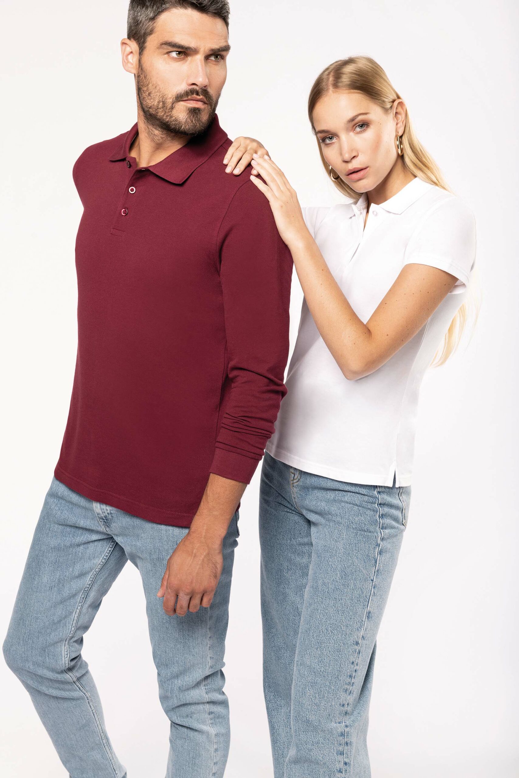 Men's long-sleeved polo shirt - Image 24