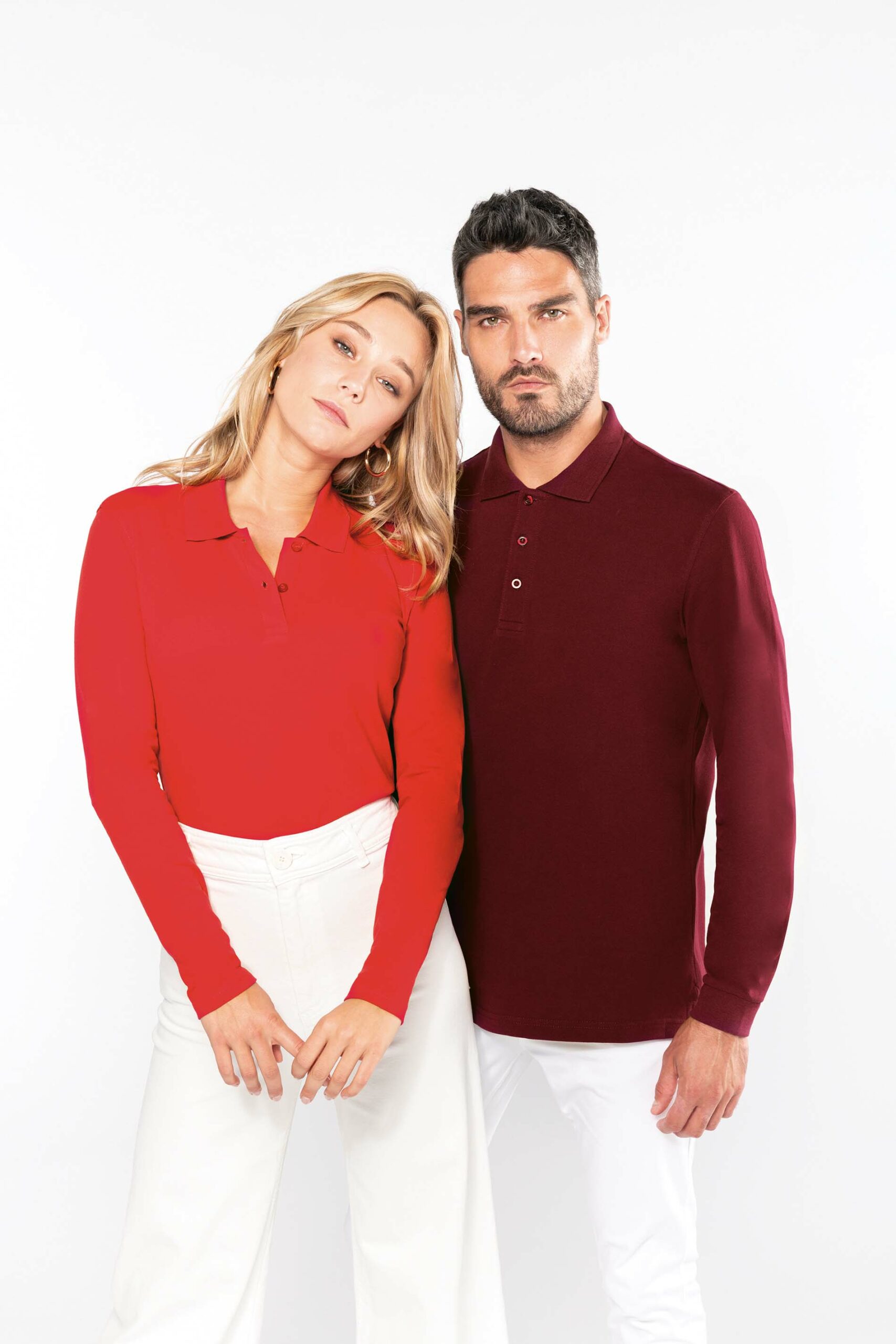 Men's long-sleeved polo shirt - Image 26
