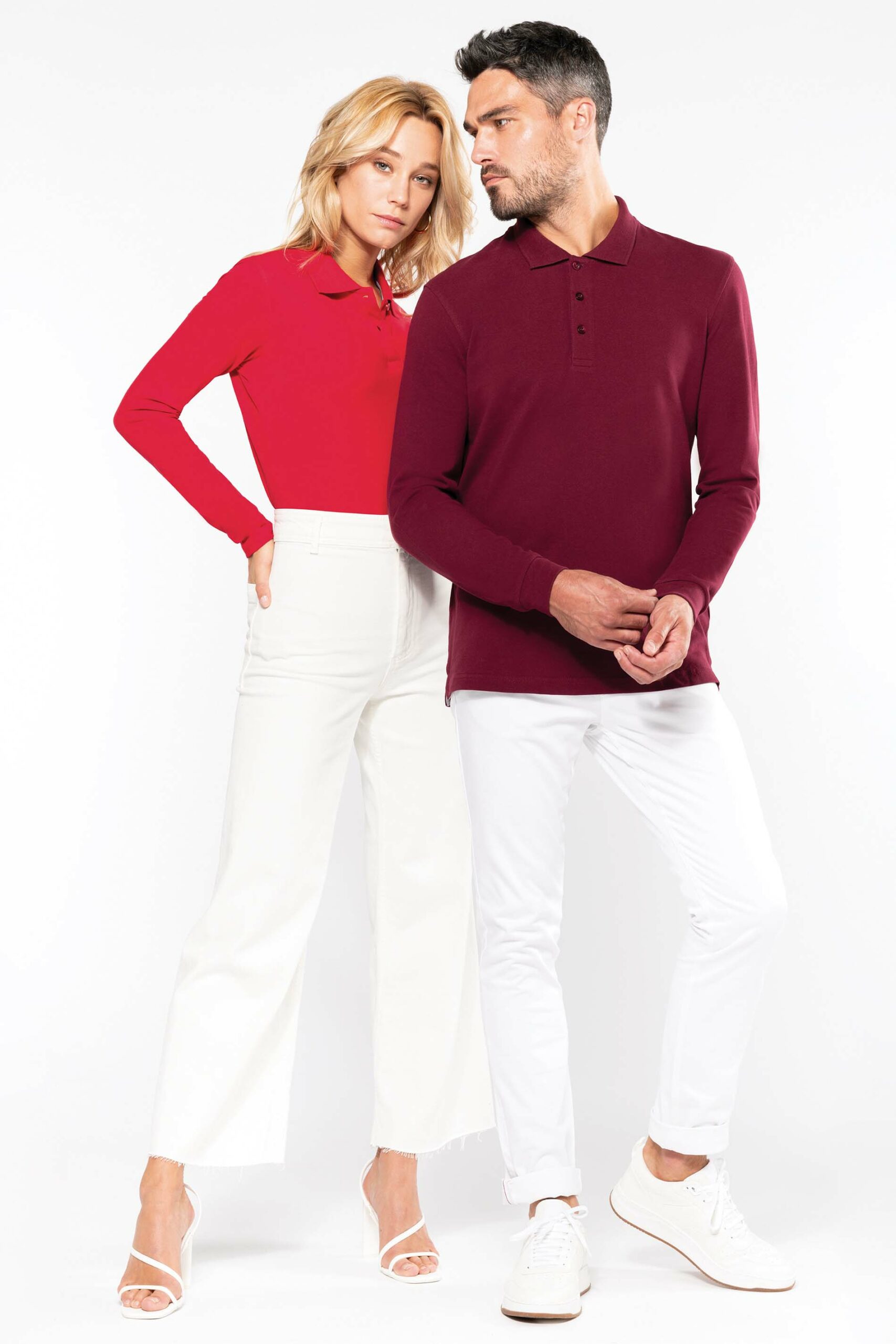 Men's long-sleeved polo shirt - Image 28