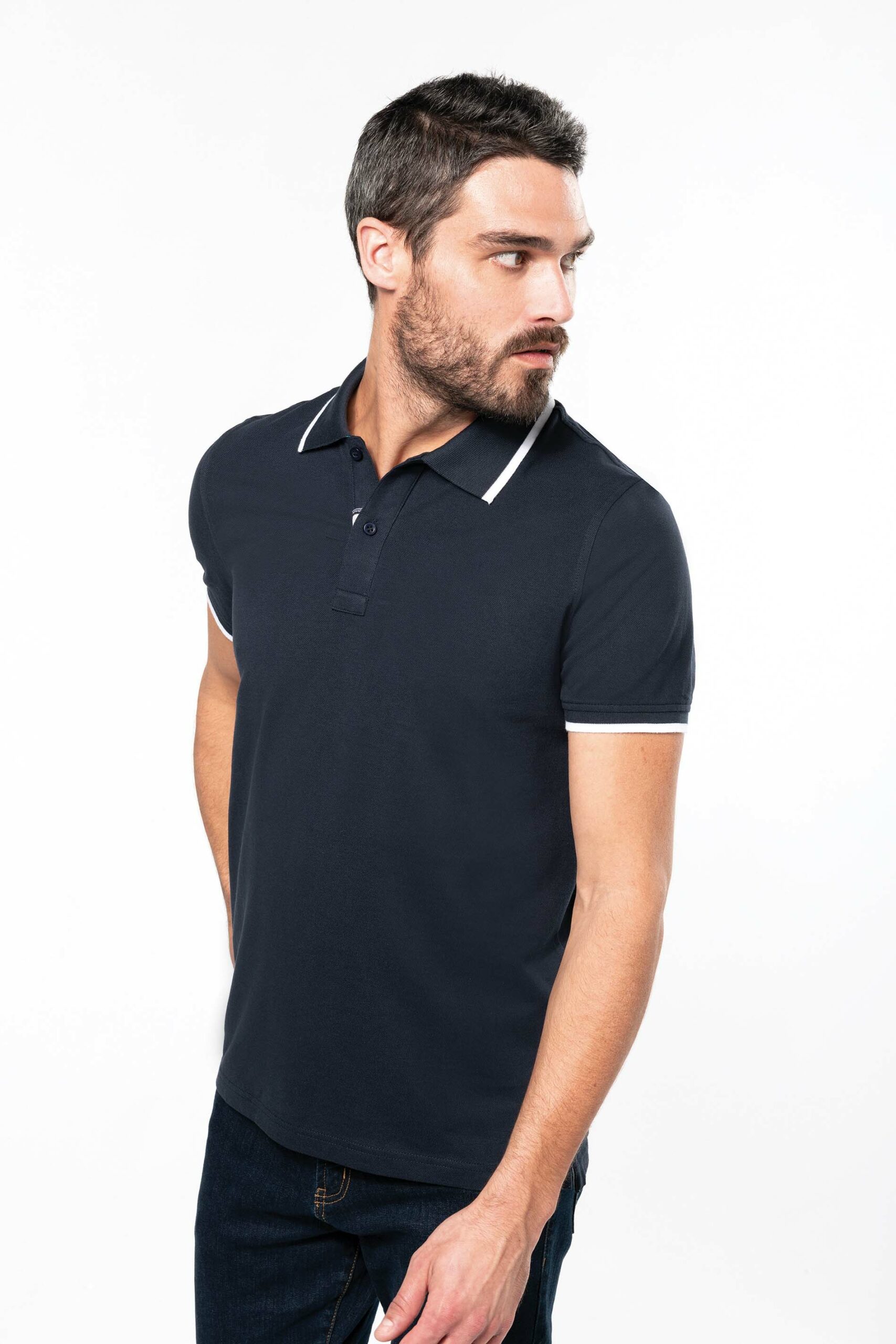 Men's short-sleeved polo shirt - Image 2