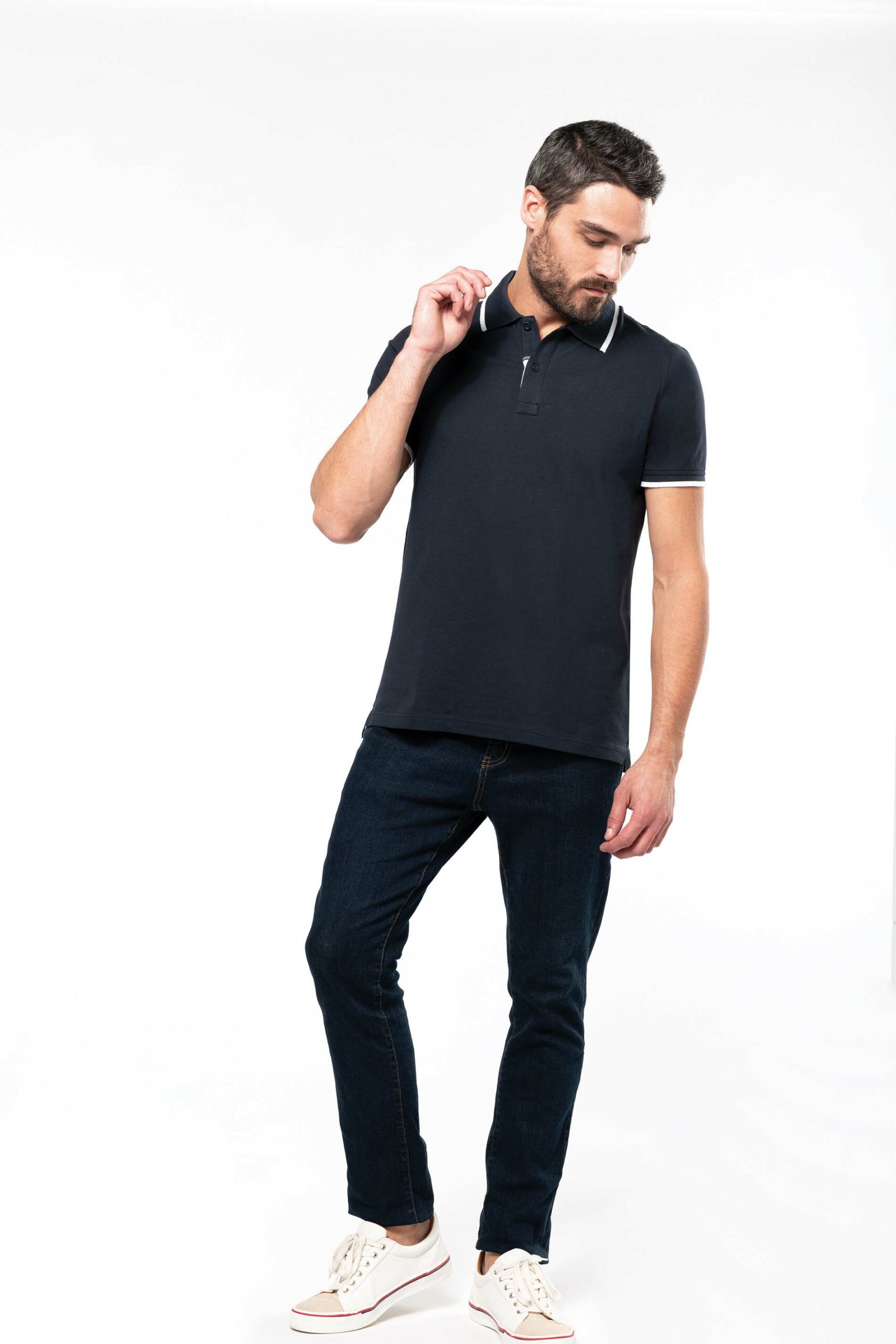 Men's short-sleeved polo shirt