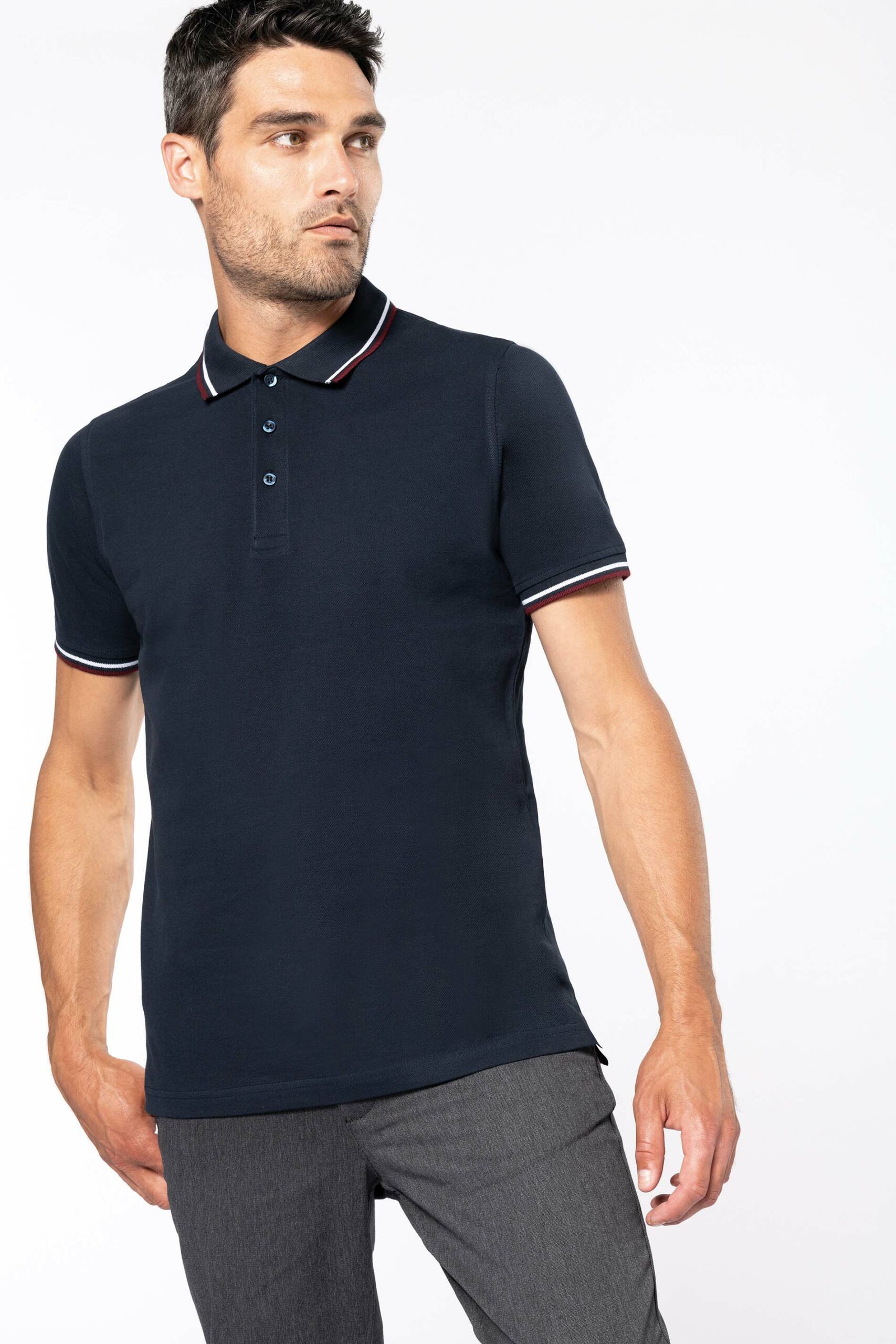 Men's short-sleeved polo shirt