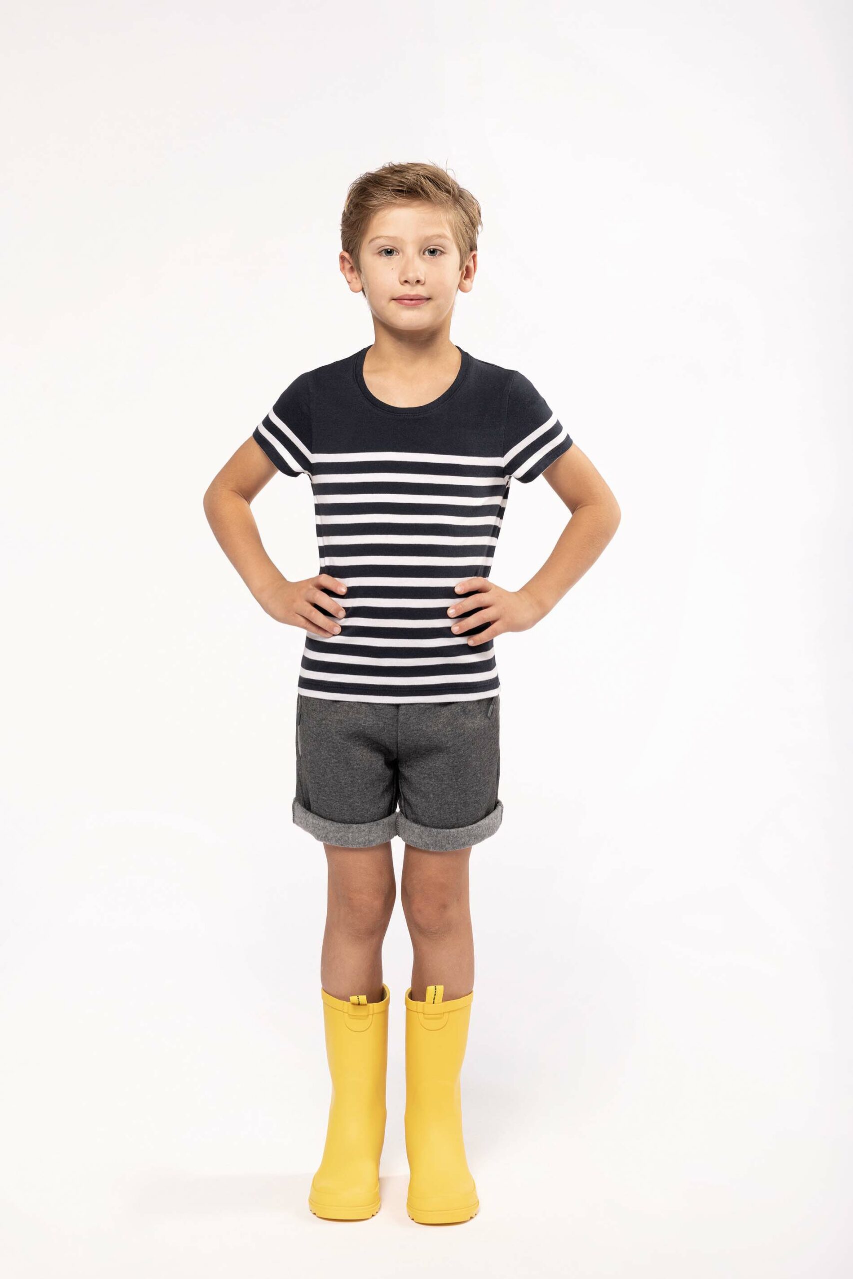 Kids' Organic crew neck sailor T-shirt - Image 3