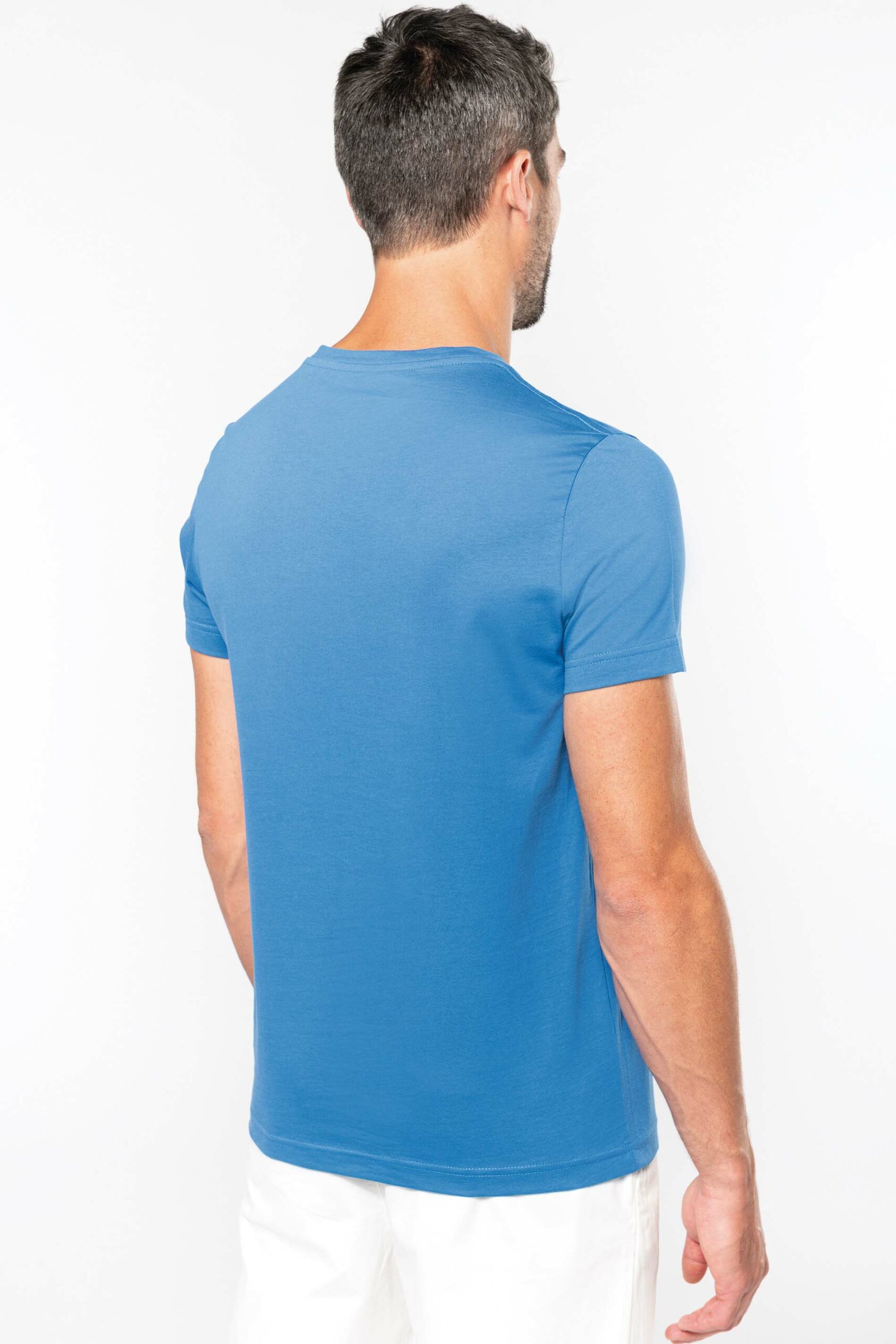 Men's short-sleeved V-neck T-shirt - Image 3