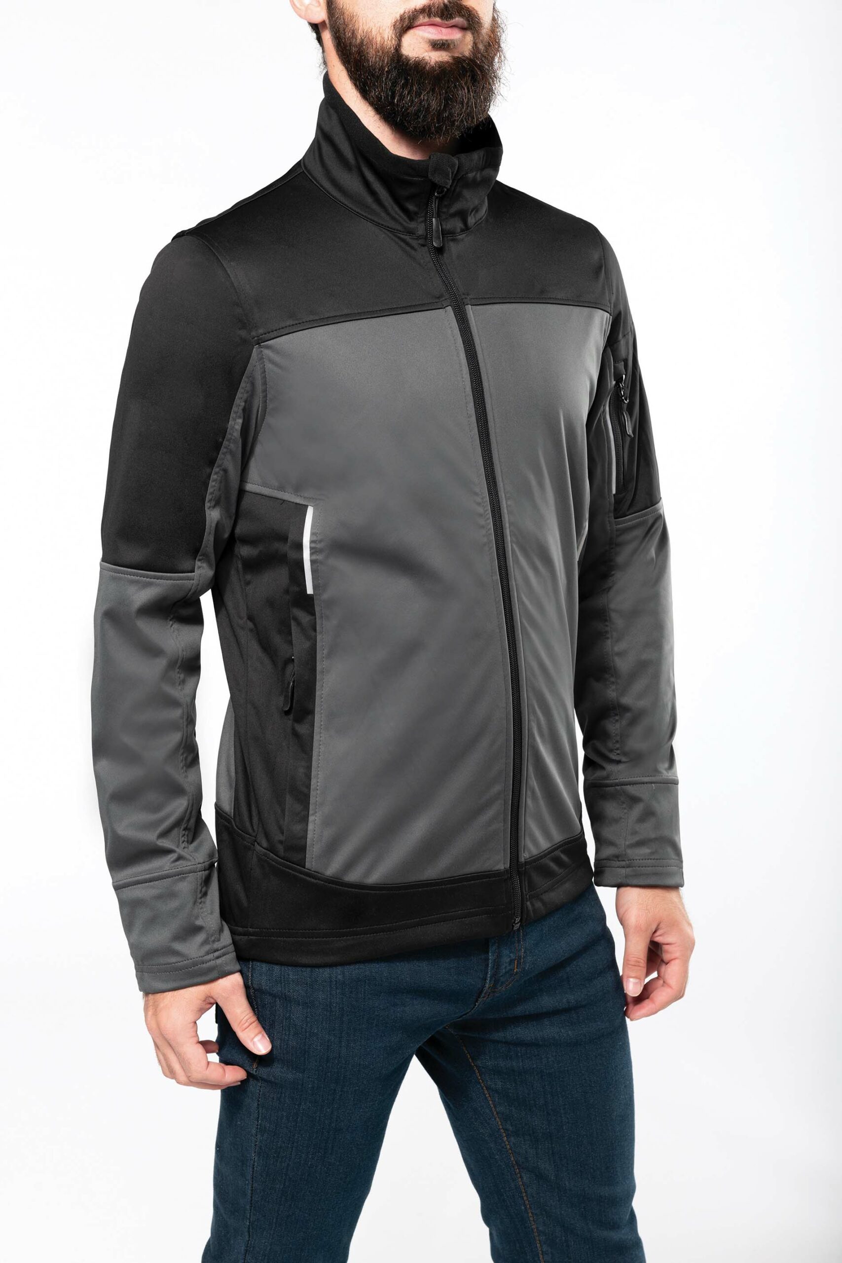 Men's two-tone softshell jacket - Image 2